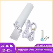 Waterpoof High Gain 10 ~ 12dBi 2G 3G 4G LTE Omni Antenna SMA/TS9 soffitto esterno 5m cavo 698-2700MHz Antenna interna esterna