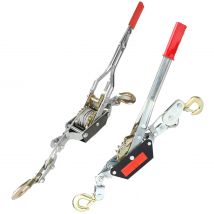 2/4t Drahtseil Hand Power Puller Festziehen Werkzeug Mini Spanner Doppelhaken Hebe werkzeug Hochleistungs-Power Puller Hand Power Puller