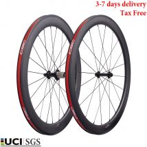 CSC Racing Rower szosowy 700C Koła karbonowe Clincher bezdętkowa Toray 60x25mm Super lekka piasta