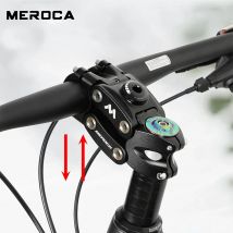 Vástago de bicicleta con amortiguación MEROCA, aleación de aluminio de alta resistencia con absorción de impactos para manillar de bicicleta de 31,8mm, calibre de horquilla de 28,6mm
