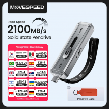 MOVESPEED SP20 2100 MB/s Chiavetta USB 2TB 1TB USB3.2 Gen 2 Tipo C Pen Drive a stato solido 512G 256GB Pendive per iPhone 15/16 PC
