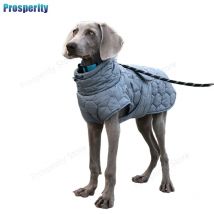 Ciepła golfowa odzież dla psów, zimowy gruby odblaskowy kombinezon śnieżny, kurtka dla zwierząt domowych dla dużych ras, parka dla whippetów i greyhoundów.