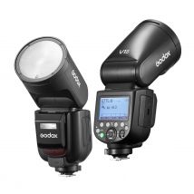 GODOX V1 PRO C/N/O/S 2.4G Flash per fotocamera wireless 1/8000s HSS M/TTL Type-c e Sub Flash Speedlite PER Canon EOS/OM SYSTEM/SONY/Nikon