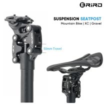 RIRO Bicycle Shock Absorber Seatpost Suspension MTB Bike Dropper Seat Post 50MM Travel Damping Saddle Tube MTB XC Cycling Part