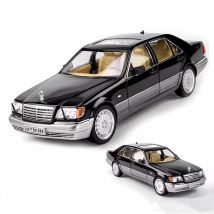 1:24 W140 S320 SEL Street Edition Legierung Retro Altes Auto Modell Druckguss Metall Klassische Fahrzeuge Auto Modell Sound Licht Kinder Spielzeug geschenk