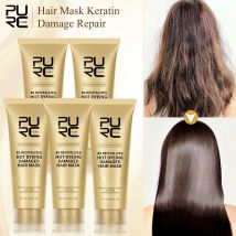 PURC Trattamento professionale alla cheratina Maschera per capelli Riparazione Crespo Crema secca danneggiata Anti rottura Maschere liscianti liscianti Cura dei capelli