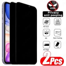 2 stücke Anti-Spy Privatsphäre Gehärtetes Glas Screen Protector Für iPhone 11 12 13 14 15 16 17 Pro Max 14 15 16 Plus 16e Air Glas Film