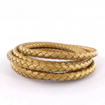 About the Fit 6mm 15Meters Full Dyeing Braided Split Leather Total Coloring Round Leather Cords Jewellery Accessories Woven Rope