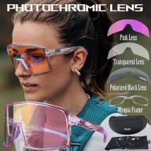 Singa Photochrome Sonnenbrille für Männer Frauen Radfahren Sonnenbrille Brille Fahrrad Mountainbike Frauen Zyklus Brillen