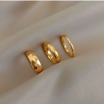 E.B.belle Anlauffrei 2mm 4mm 6mm Edelstahl 18K vergoldet Silber Farbe Knuckle Ring für Lady Minimalistische Ringe für Frauen