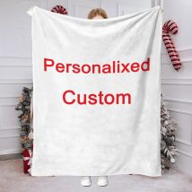 1 pieza de manta personalizada con imágenes de carga Manta de franela DIY - Fotos cálidas personalizadas, suave y cálida, adecuada para sofá, cama, oficina, automóvil y viajes al aire libre -