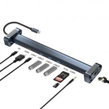 10-in-1 HUB Expandable Hub 3.0  Laptop Docking Station Desktop Stand with Type-C and Thunderbolt 4 for USB Ports and Ethernet