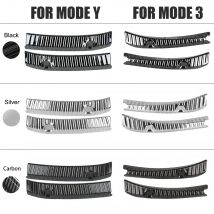 2Pcs Auto Stoßstange Fuß Platte Für Tesla Modell 3 Y Auto Tür Rand Schutz Hinten Stamm Sill Schutz Abdeckung für modell y 2023 Zubehör