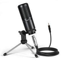 maono PM360TR Condenser Microphone Podcast Microphone 3.5mm Mic for Computer,Laptop,Phone,Sound Card,YouTube,Gaming,Recording