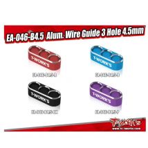 Original T Works EA-046-B4.5 Alum. Wire Guide 3 Hole 4.5mm （4 Colors） Rc Battery Motor Accessories Parts Tool