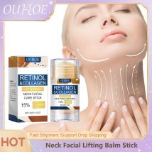 Heben Hals Gesicht Creme Stick Straffung Massage verblassen feine Linien Wrin-Kle glatt befeuchten aufhellende Gesicht straffen Hals Balsam Stick