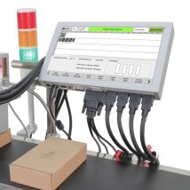 Xinkjet 4 Heads 12.7mm Online Inkjet Printer Production Line Date Batch Number QR Code Fully Automatic TIJ Inkjet Coding Printer