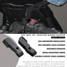 MTKRACING Per YAMAHA TMAX 560 2022-2025 Adattatori di Estensione per Specchietti Moto, Base per Specchietti Retrovisori, Manopole Protaper, Impugnatura Pro Taper