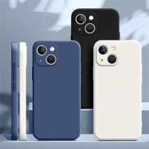 Für iPhone 14 Hülle iPhone 11 12 13 Mini 14 15 16 Plus 14 Pro Max Cover Quadratisch Matt Silikon Luxus Klassische Handyhülle
