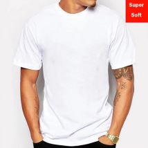 Mann Sommer Super weiche weiße T-shirts Männer Kurzarm Modal Flexible T-shirt weiße farbe Grundlegende casual T-shirt Tops