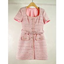 Women's French Elegant Small Fragrance Style Woolen Dress High-End  Super Beautiful Short Sleeve Tweed Short Dresses
