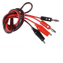 1/2 sets Banana Plug to Alligator Clip Test Lead Cable Docking connector 4mm Banana Plug Leads Kit Line Wire 1m