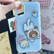 Summer Swimsuit Bear Phone Case for Samsung Galaxy A17 A07 A56 A36 A26 A73 A72 A55 A54 A53 A52 A34 A33 A32 A23 A14 A13 4G 5G