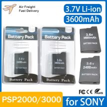 3600mAh per SONY PSP2000 Console di gioco portatile Batteria di backup 2400mAh per SONY PS Lite PSP-2000 PSP-3000 PSP-3004 Batterie