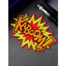 KABOOM (Size:8.5X10.5cm) DIY Badge Patch Embroidered Applique Sewing Clothes Stickers Garment Apparel Accessories