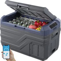 SucceBuy 30/37/45L Frigorifero per auto Congelatore portatile a zona singola e dispositivo di raffreddamento con compressore leggero incorporato per camper da campeggio all'aperto