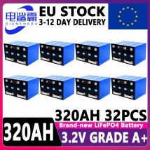 Magazzino UE Lifepo4 Batteria 320AH Grado A FAI DA TE 12V 24V Al Litio ferro fosfato Cellulare Ricaricabile carrello da golf batterie Per Il Campeggio EV RV