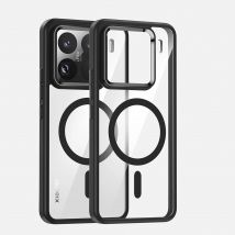 Für Xiaomi 15/15 Pro HD Transparent Stoßfest Magnetische Lade Fall TPU PC Abdeckung Für Xiaomi Mi 15