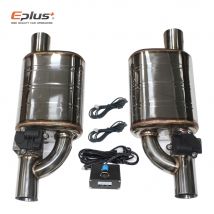 EPLUS Sistema di scarico per auto Controllo valvola elettrica Kit tubo di scarico Valvola regolabile Angolo Silenziatore Acciaio universale 51 63 70 76