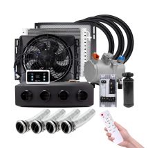 Universal 4 Loch Auto Elektrische Klimaanlage Kompressor 12 V 24 V für Auto Van Straße Stange Heißer klassische A/C Klimaanlage