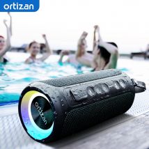 Ortizan X8 Pro Wodoodporny Głośnik Bluetooth Przenośny Mocny Dźwięk Bass Boost Podwójne Parowanie Prawdziwie Bezprzewodowy Głośnik TF/AUX wejście