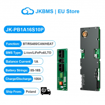 Jikong JKBMS Wechselrichter 1A Active Balance Smart BMS 8S 9S 10S 11S 12S 13S 14S 15S 16S 100A Li-Ion LiFePo4 Haushaltsenergie BMS