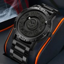 2024 neue Original FOXOBOX Marke Luxus Scrolling Pointer Magnetische Kraft Quarz Armbanduhr Militär Sport Wasserdichte Uhr Männer