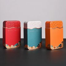 Rechteckige gewellte Muster Metall Lagerung Candy Box kleine tragbare Zinn Keks Verpackung Box Home Desktop Schmuck Organizer Fall