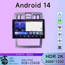 Radio de coche Android 14 para Hyundai Rohens Coupe 2004-2006 con pantalla de navegación GPS vídeo Multimedia 4G WIFI BT CarplayNo 2DIN