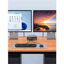 Unnlink 2x2 HDMI HDMI Dual Monitor KVM Switch 4K 120Hz/ 8K 60Hz USB 3.0 HDMI DisplayPort Extend 2 Different Screens for Mac Win