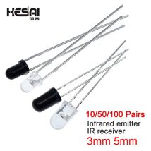 10/50/100 Paare 5mm 3mm 940nm Infrarot-Sender und Empfänger Diode LED-Paar 301A für Sensormodul