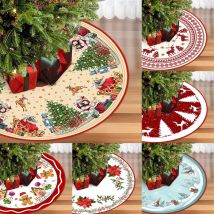 90/120 cm Weihnachtsbaum Rock Matte Weihnachtsbaum Fußabdeckung Weihnachtsmann Schneeflocke Weihnachtsbaum Teppich Basismatte Dekorationen