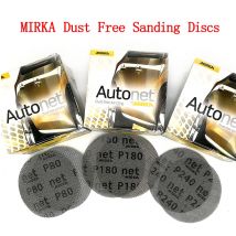 15 Pcs 5 Inch 125mm Mesh Abrasive Dust Free Sanding Discs Anti-blocking Dry Grinding Sandpaper 80 to 320 Grit removal and finish