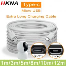 3 m/5 m/8 m/10 m extra langes Typ-C-Schnellladekabel für Samsung Xiaomi Huawei Redmi Handys Verlängerungsladegerät Datenkabel
