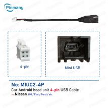 Auto Android Radio Audio Stecker MIUC2 4 6 Pin auf Mini USB Kabelbaum Kabel Adapter für Nissan Chevrolet Fiat Renault Jeep