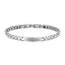 Runda Men's Stainless Stee Bracelet Link Chain with Wrist Bands Adjustable Size 22cm Fashion Jewelry Luxury Brand for Men