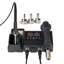 Stacja lutownicza Cyfrowa regulacja temperatury 2 w 1 SMD Lutownica na gorące powietrze Pistolet