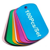 Tag per cani da 100 pezzi Tag identificativi per animali domestici militari Ciondolo con nome in alluminio Tag per cani vuoti Etichetta per cani personalizzata personalizzata