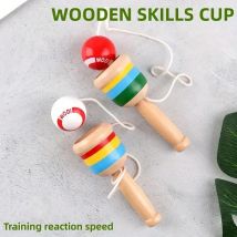 Giocattolo Montessori Abilità in legno Spada Tazza Sviluppa intelligenza Giocattoli lisci Giochi educativi tradizionali Giocattoli Lancio e cattura la palla