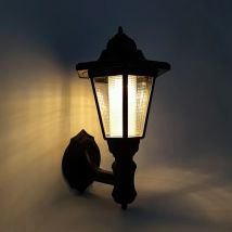 Luces solares Retro para exteriores, lámpara de pared LED Hexagonal, luz de valla impermeable IP65, iluminación LED de paisaje, para patio, emergencia, decoración